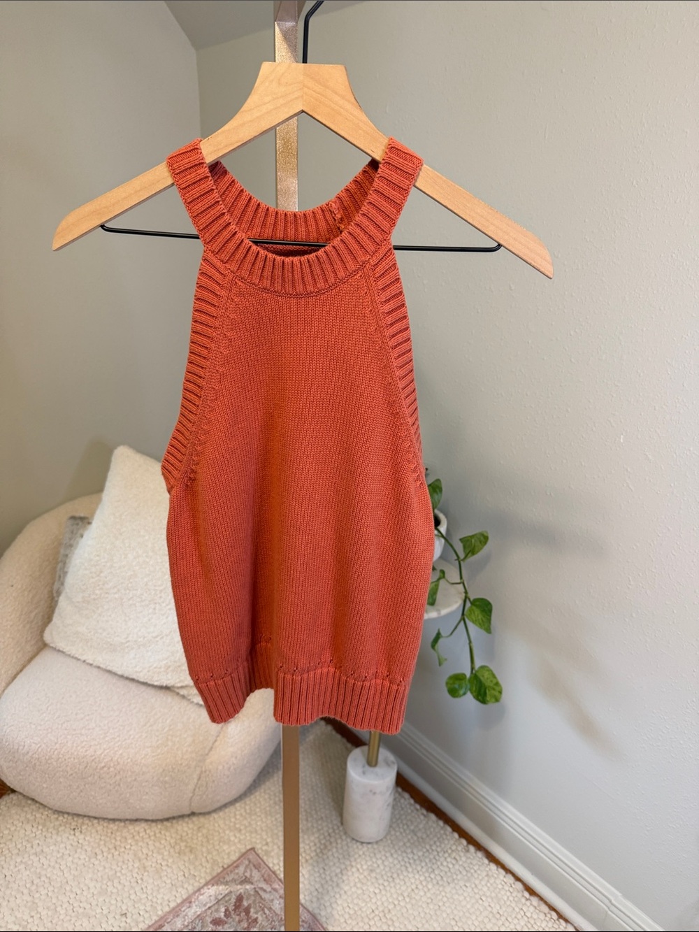 Banana Republic Factory Knit Halter Sweater Tank